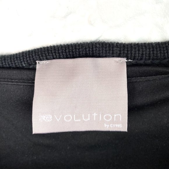 Boho Crochet Dress | Black Cotton Long Top or Short Dress - Picture 3 of 8